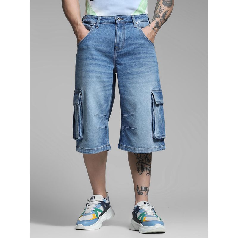 Jack & Jones Loose Fit Blue Shorts (L)
