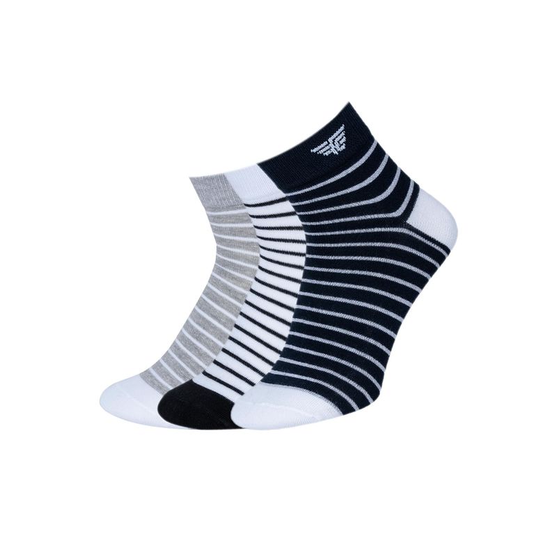 Red Tape Men Multi-Color Cotton Stripes Socks (L)