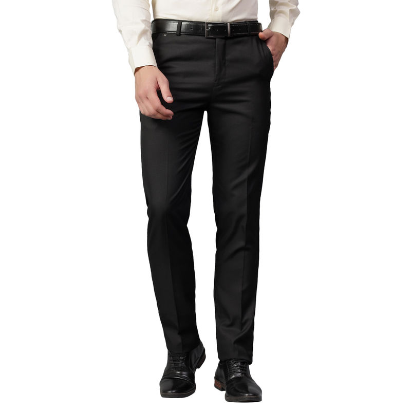 Cantabil Black Stretchable Formal Trouser (34)