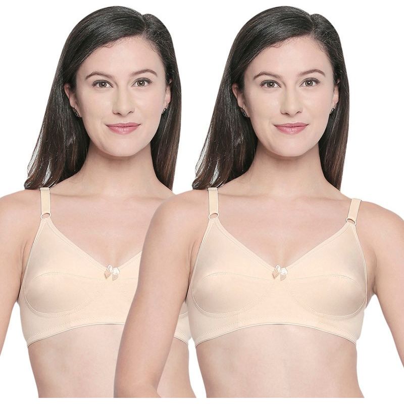 Bodycare B, C & D Cup Perfect Coverage Bra-Pack Of 2 - Nude (42D)