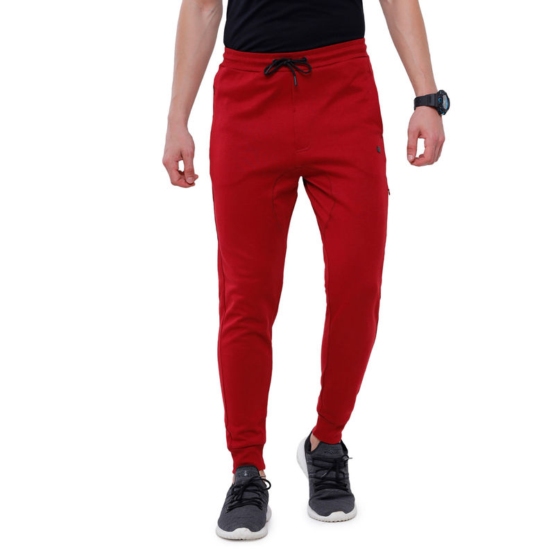 Classic Polo Men Cotton Blend Solid Slim Fit Syrah Color Joggers (2XL)