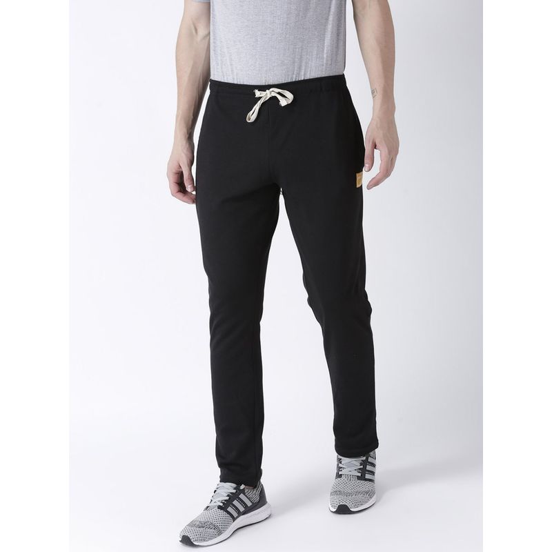 Club York Men Black Solid Regular Fit Track Pant (XL)