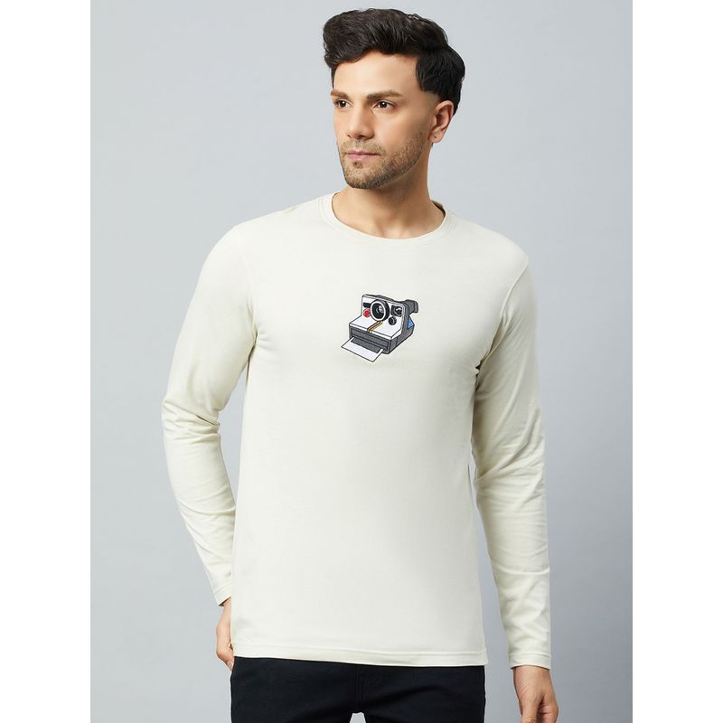 Club York Off White Printed T-Shirt (XL)