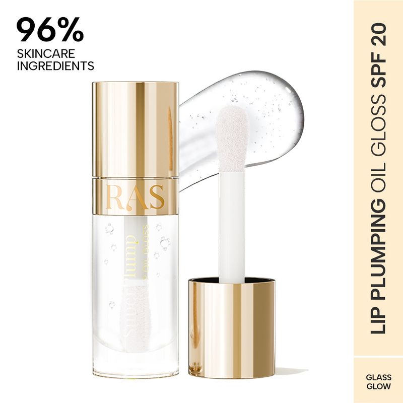 RAS Luxury Oils Super Plump Maximizing Lip Oil Gloss with SPF 20 - Glass Glow