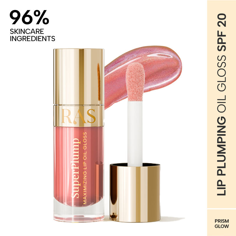 RAS Luxury Oils Super Plump Maximizing Lip Oil Gloss with SPF 20 - Prism Glow