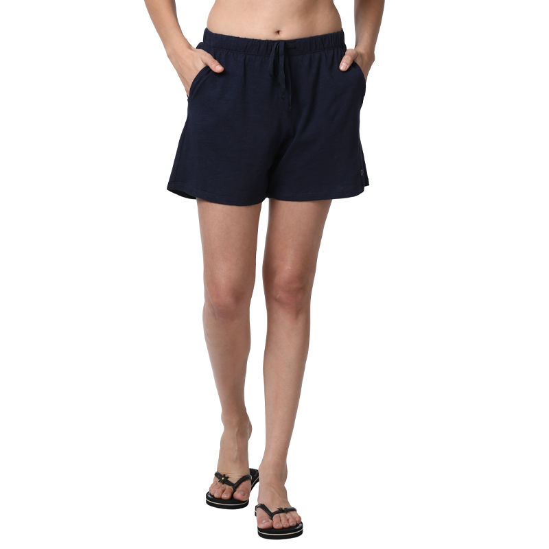 Enamor E062 Cotton Shorts - Blue (S) - E062