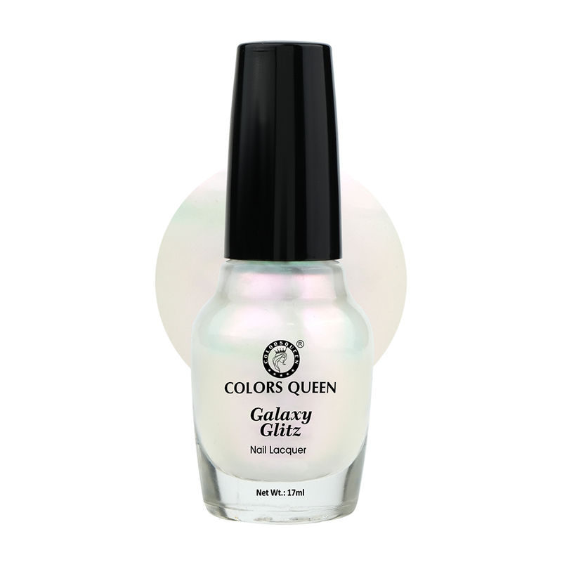 Colors Queen Galaxy Glitz Nail Paint - Frosted Petal