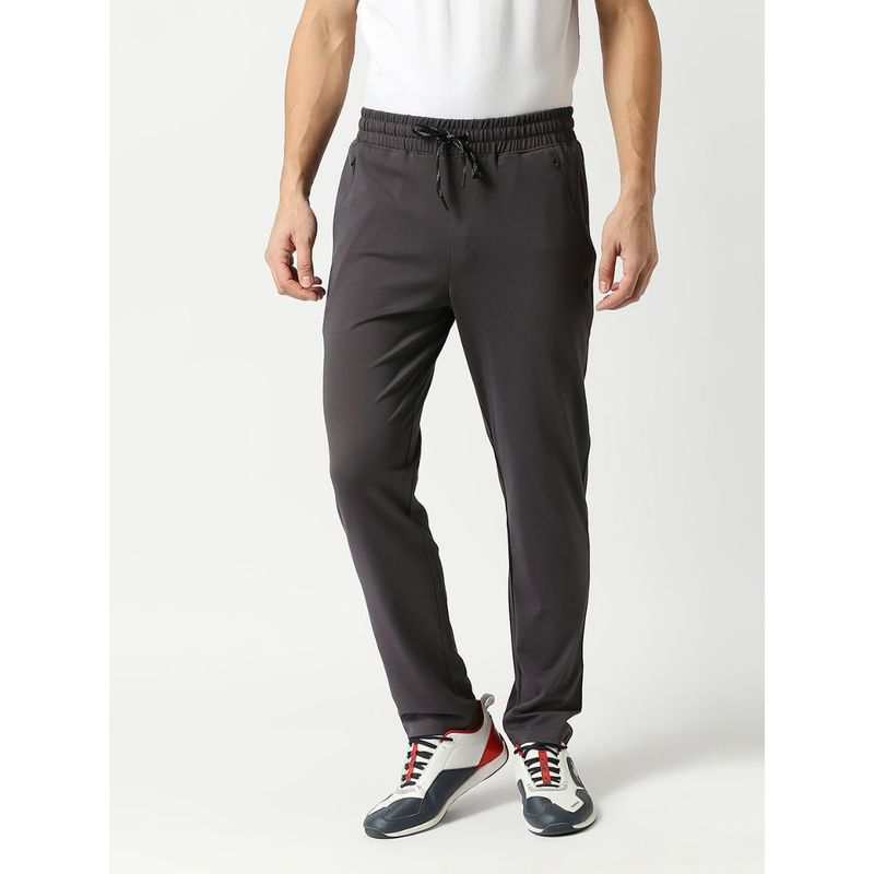 Buy Dragon Hill Black Tencel Lycra Track Pants Online