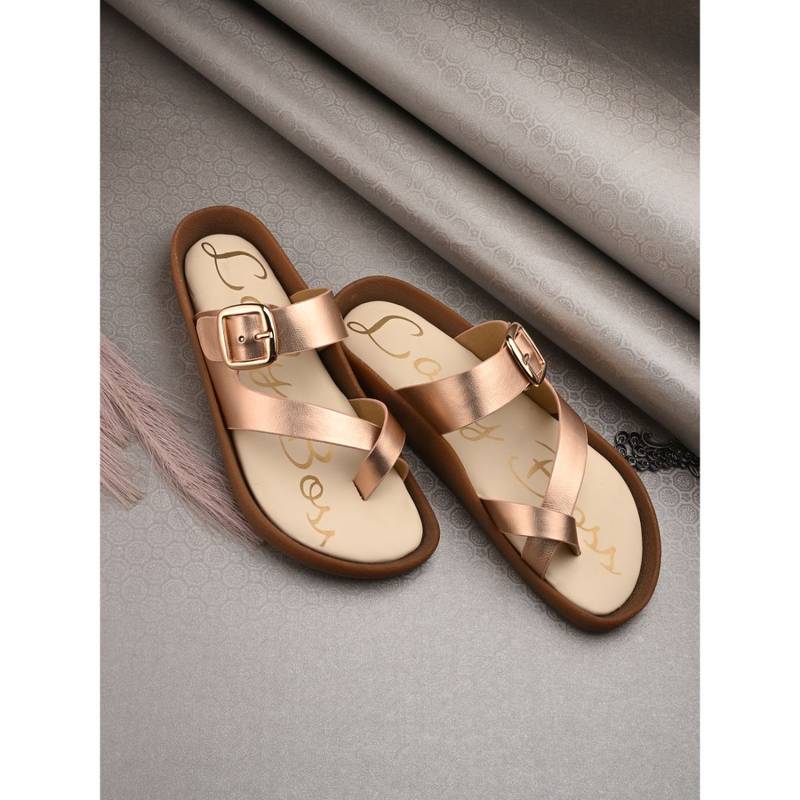 EGOSS Rose Gold Platform One Toe Sandal (EURO 37)