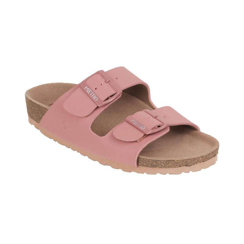 Metro Women Synthetic Pink Slip Ons Flats (EURO 36)