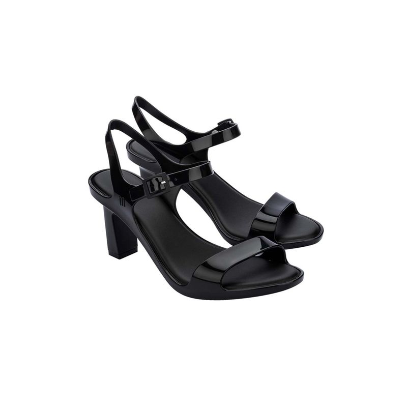 Melissa Lady Emme Ad Solid Plain Black Heels UK 5