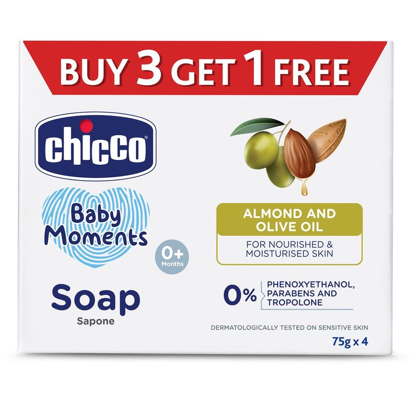 Chicco Baby Moment Soap 3+1 (75G)