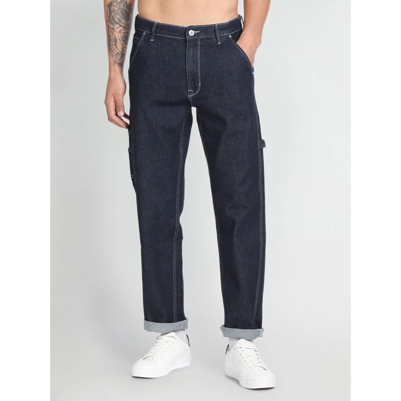 Flying Machine Cobain 90S Loose Fit Carpenter Jeans (32)