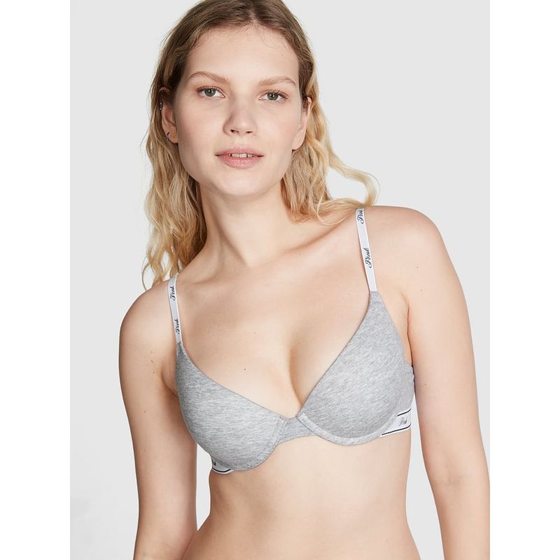 Victoria's Secret Grey Wear Everywhere Push-Up Bra (32DD)