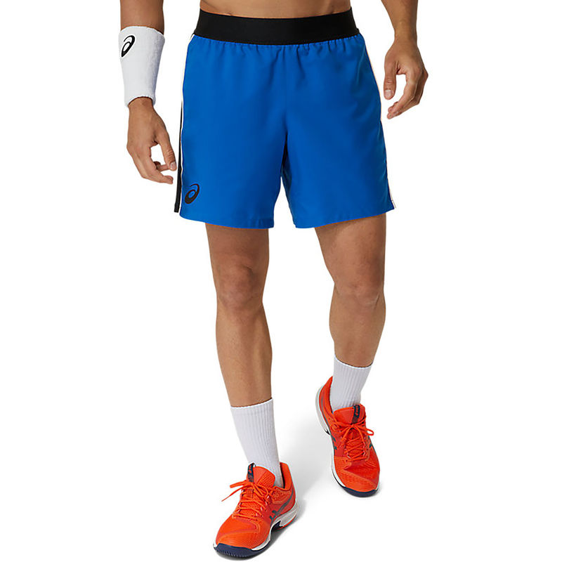 ASICS Match 7IN Men Blue Shorts (S)