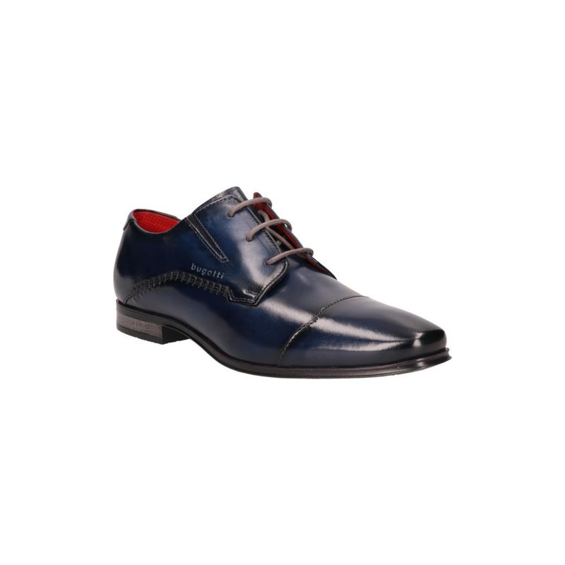 Bugatti Margo Blue Mens Leather Derby Shoes (EURO 45)