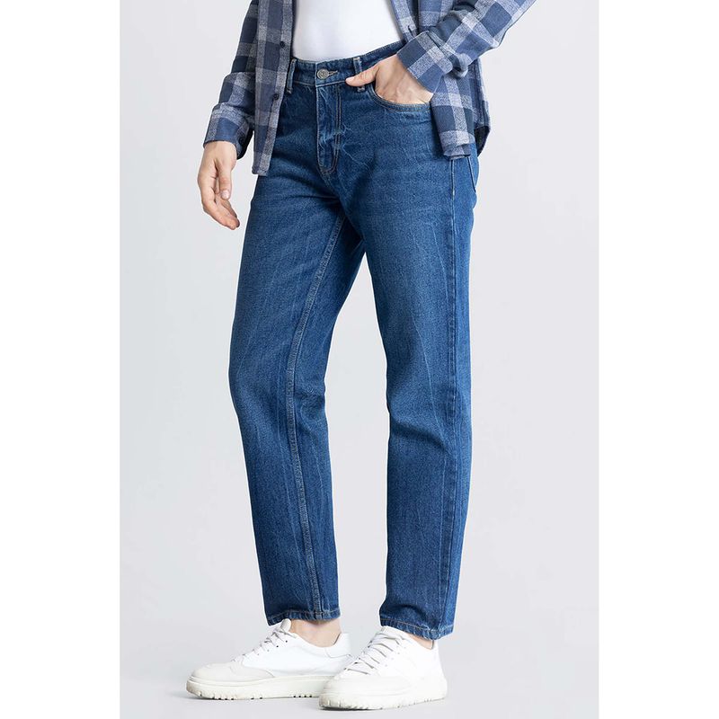 Snitch Refined Blue Relaxed Fit Jeans (32)