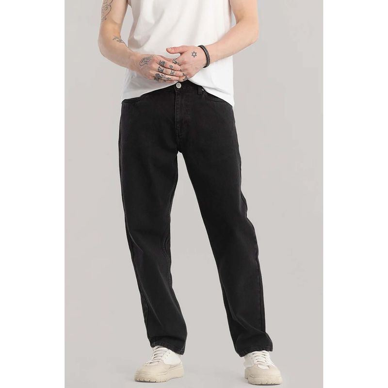 Snitch Refined Charcoal Relaxed Fit Jeans (30)