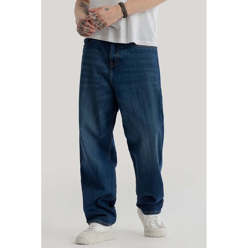 Snitch Lars Dark Blue Loose Fit Jeans (34)