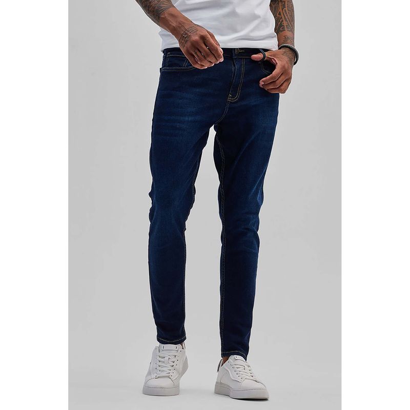 Snitch Dark Blue Skinny Fit Jeans (30)
