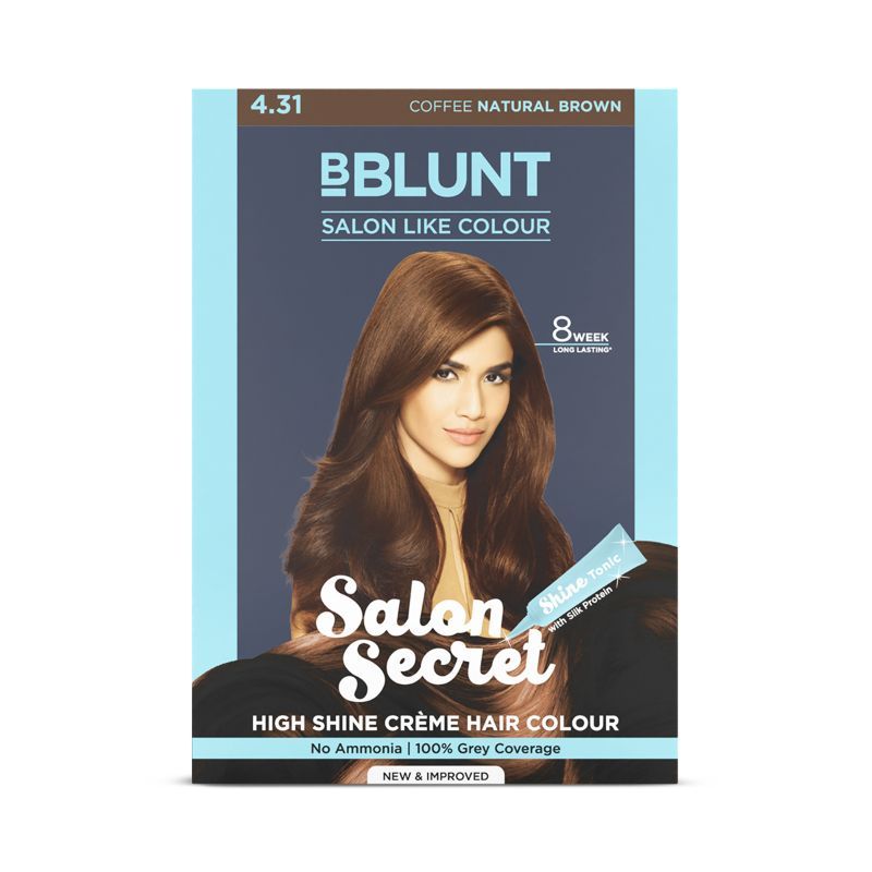 BBlunt Salon Secret High Shine Creme Hair Colour - Coffee Natural Brown