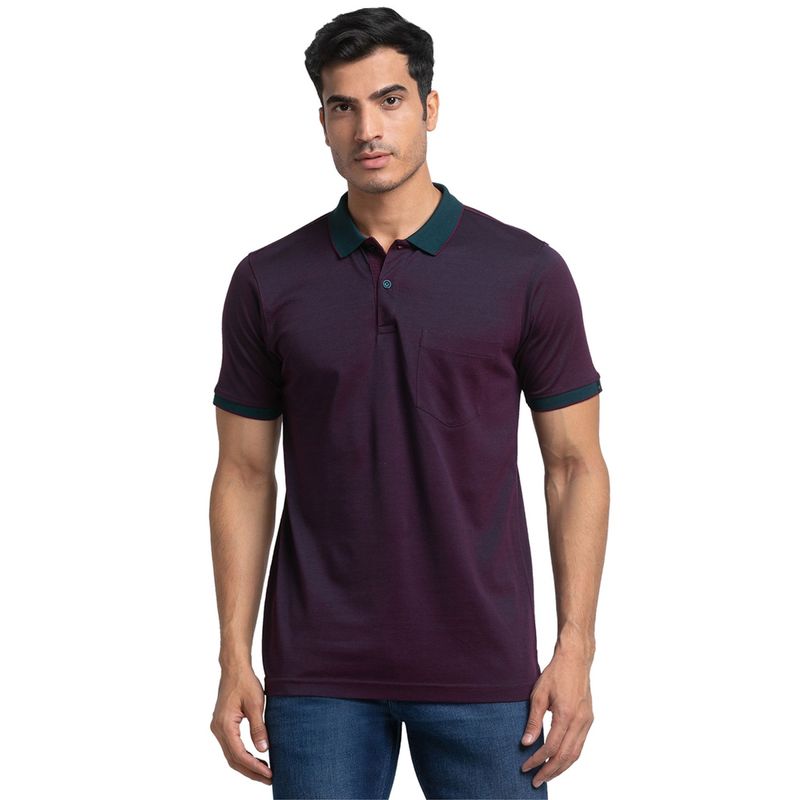 Raymond Dark Purple Polo T-Shirt (S)
