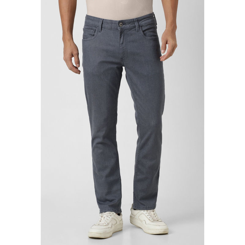 Van Heusen Men Grey Light Wash Jeans (34)