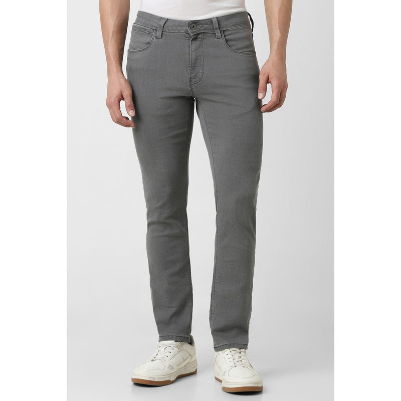 Van Heusen Men Grey Dark Wash Jeans (34)