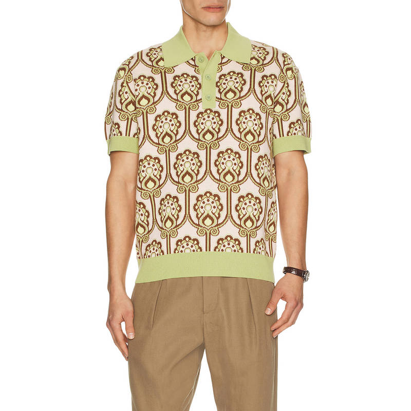 Dr le De Monsieur Dr&ocirc;le De Monsieur Polo Maille Tapisserie Florale (L)