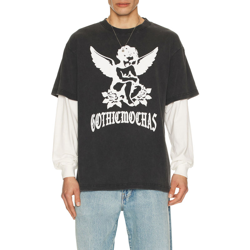 Gothicmochas Angel 2.0 Layered Long Sleeve Tee (L)