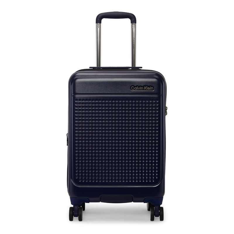 Calvin Klein In Stereo Range Midnight Navy Blue Hard Luggage Bag (S)