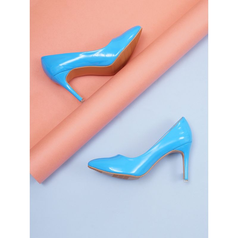 Buy Sherrif Shoes Womens Blue Stiletto Pumps Online