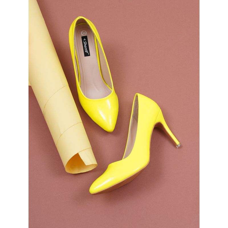 Yellow pumps women's hotsell shoes