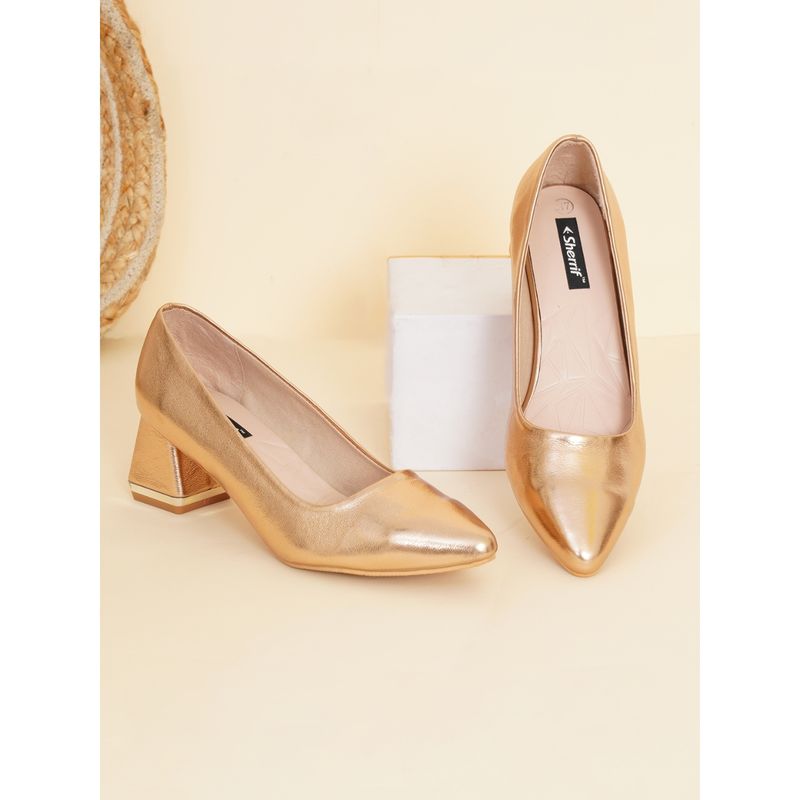 Sherrif Shoes Womens Sultan Block Heel Pumps (EURO 39)