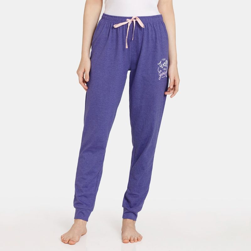 Zivame Rosaline Reclaimed Nature Knit Cotton Pyjama - Liberty (XS)
