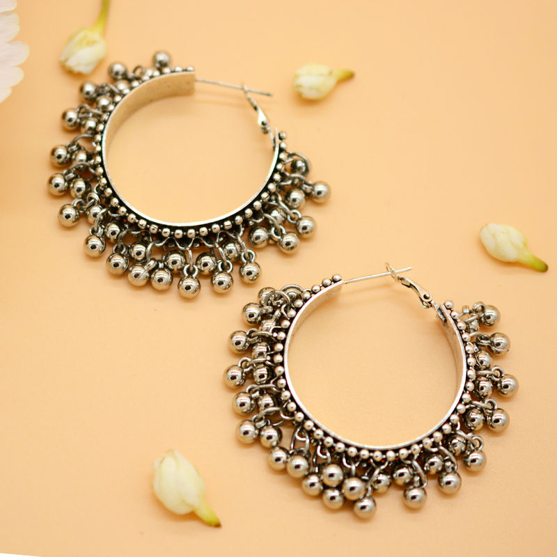 Circle wale earrings deals
