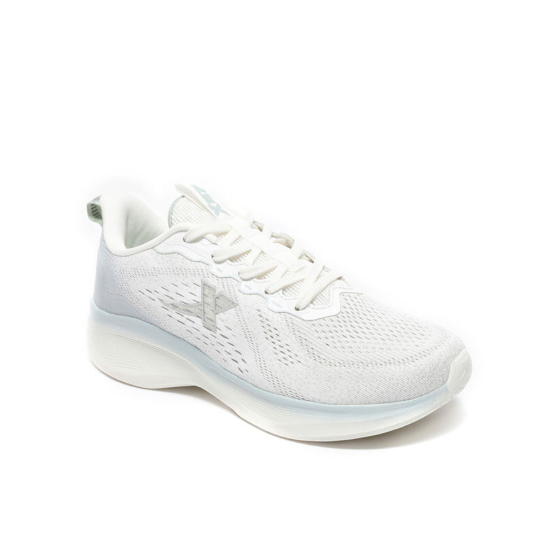 Xtep Stable Web Textile White Running Shoes for Women (UK 2.5)