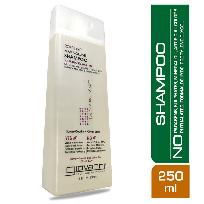 Giovanni Organic Root66 Max Volume Shampoo 250ml 250ml At Nykaa Com