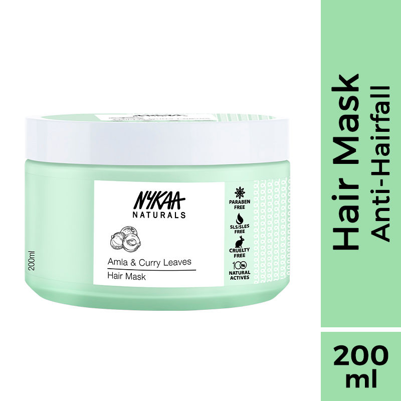 Nykaa Naturals Amla & Curry Leaves Hair Mask for Strong Roots & Shiny Hair