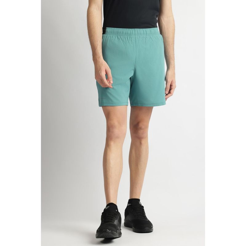 Reebok Men Blue Polyester Solid Regular Fit Shorts (XS)