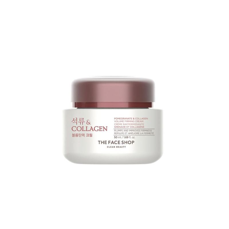 The Face Shop Pomegranate And Collagen Cream, Day & Night Cream To Boost Collagen & Brighten Skin