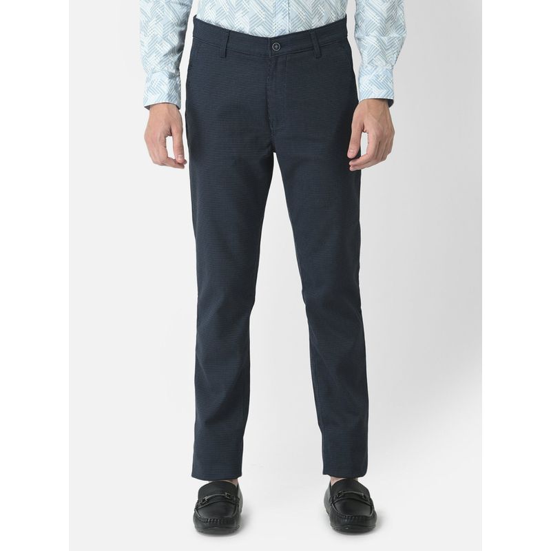 CRIMSOUNE CLUB Men formal Pants in Textured Print (30) (30)