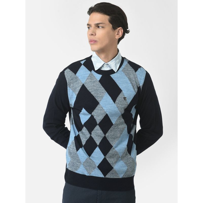 CRIMSOUNE CLUB Men Sweater in Diamond Print (XL) (XL)