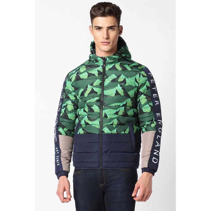 Peter england green jacket online