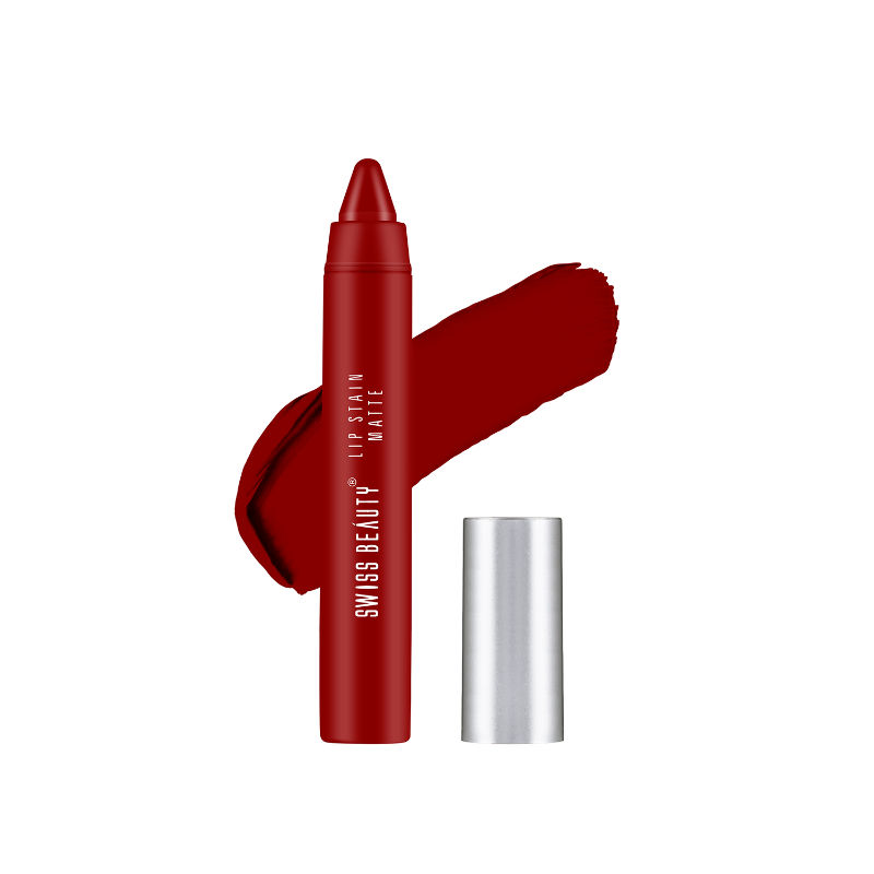 Swiss Beauty Lip Stain Matte Lipstick - 201 Russian Red