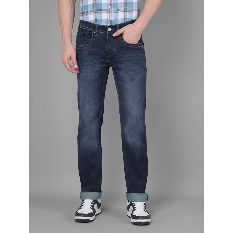 Crimsoune Club Men's Blue Straight Jeans (32)