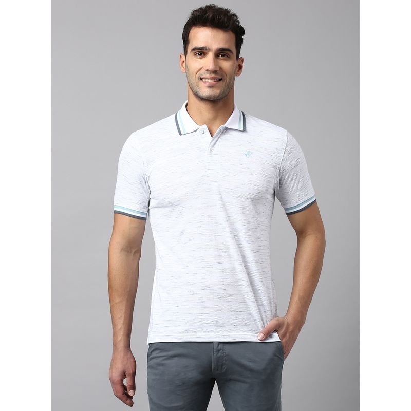 Beverly Hills Polo Club Low Laying Fog Textured Polo Blue (S)