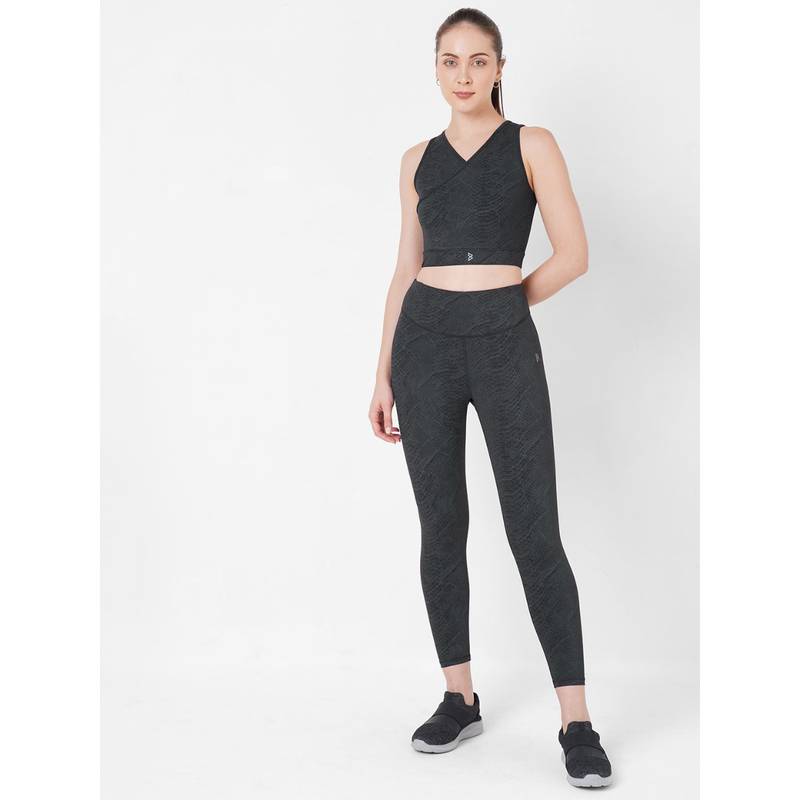 BODD ACTIVE Black Snake Skin Leggings (S)