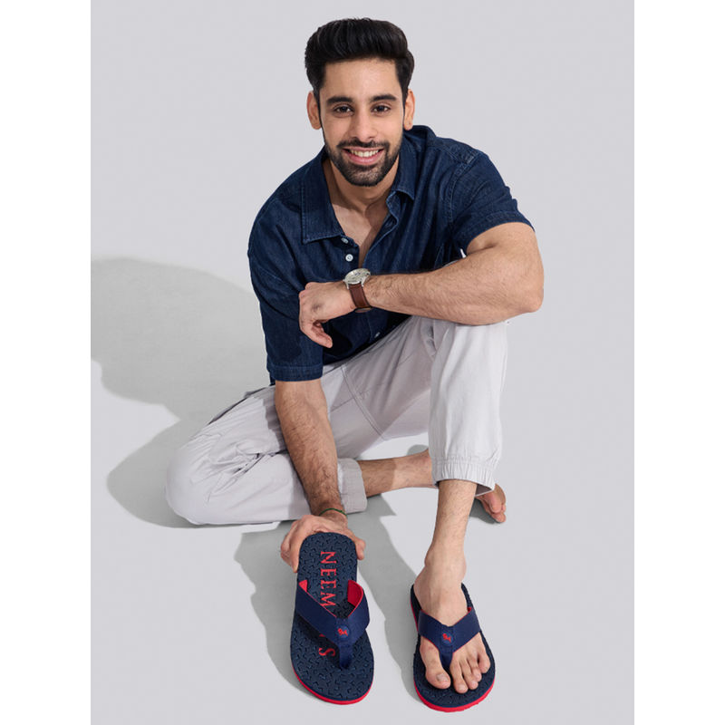 Neeman's Men Float Ease Flipflops Casual Navy Blue (UK 6)