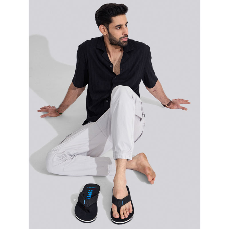 Neeman's Men Super Soft Flipflops Casual Black (UK 9)
